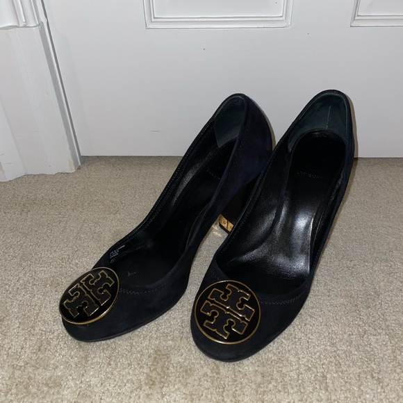 Tory Burch Women’s Maddie Pump Kid Suede Size 9 Black - Picture 3 of 10